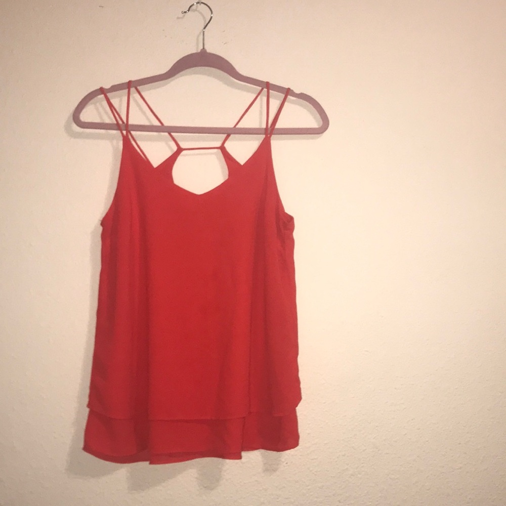 Sans Souci Red Strappy Tank